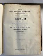 Rapidi cenni sulla cistotomia sottopublica con otto osservazioni. Dissertazione inaugurale... Medicina e Chirurgia nella Universita' di Torino