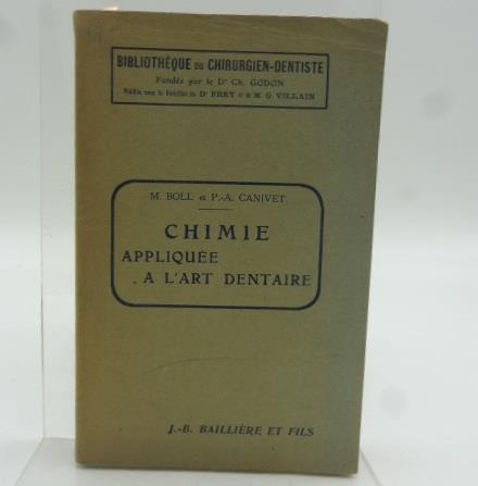 Chimie appliquee a l'art dentaire - copertina