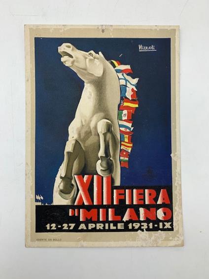 XII Fiera di Milano 12-27 aprile 1931 (Cartoncino pubblicitario disegnato da Marcello Nizzoli) - copertina