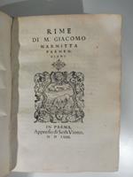 Rime di M. Giacomo Marmitta parmeggiano