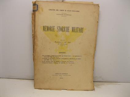 Una campagna di Bonaparte contro gli Arabo-Turchi - La spedizione di Siria del 1799 (Segre) - Il dissidio fra Garibaldi e Depretis sull'annessione della Sicilia nel settembre 1860 (Arzano) - La 2o Squadra russa dal Baltico a Tsuscima (Benelli). Il Ge - copertina