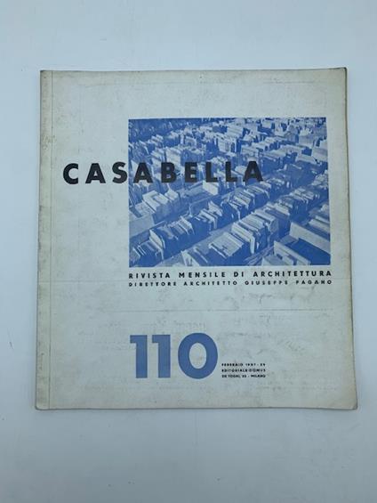 Casabella. Rivista mensile di architettura... 110. Febbraio 1937 - copertina