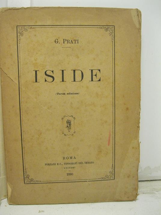 Iside. Terza edizione - copertina