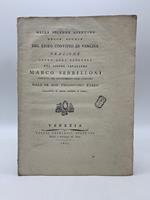 Nella solenne apertura delle scuole del Liceo-Convitto di Venezia. Orazione detta alla presenza del signor cavaliere Marco Serbelloni
