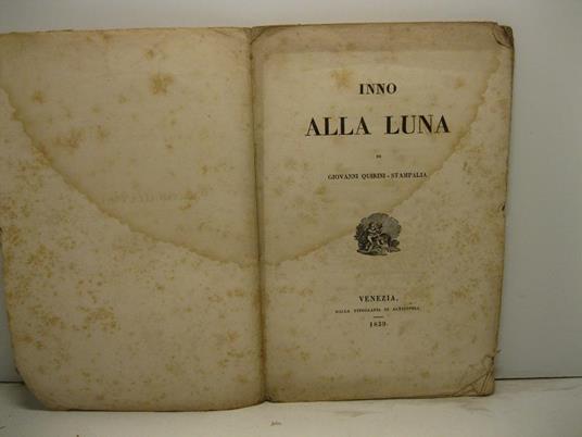 Inno alla luna - copertina