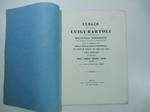Elogio dell'avvocato Luigi Bartoli nei funerali celebrati solennemente il di' 15 febbraio 1851 nella Chiesa dell'Universita'