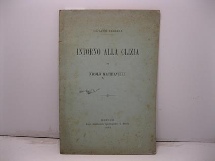 Intorno alla Clizia di Nicolo' Machiavelli - copertina