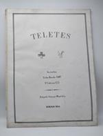 Teletes. Auctoribus Tycho Brahe 1582, T. Chanteau 1775. Autografo Giuseppe Wopaletzky