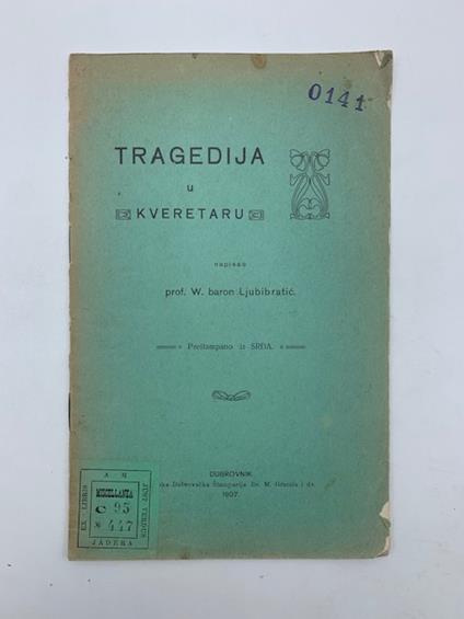 Tragedija u Kveretaru - copertina