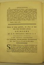 Intorno ad alcuna particella che riluca nel disco della luna interamente oscurata. Opinione di G. B. Beccaria