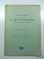 Osservazioni intorno al Buffelus caffer sub. spec. Radcliffei Oldf. Thomas. Estratto dal volume I dell'opera Il Ruwenzori