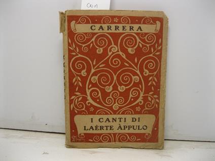 I canti di Lae'rte Appulo - Ismaele Mario Carrera - copertina