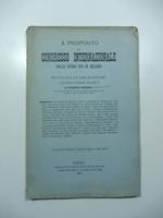 A proposito del congresso internazionale delle opere pie in Milano. Studii sulle legislazioni