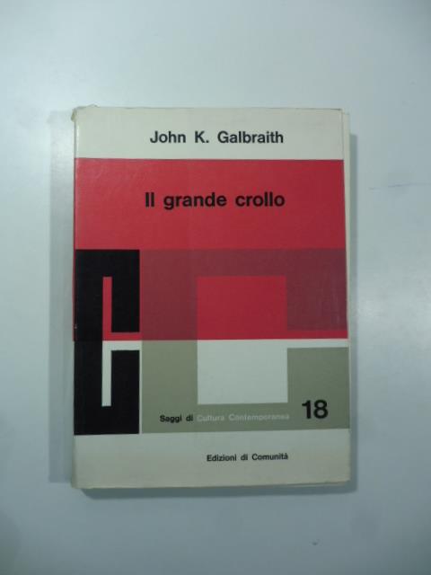 Il grande crollo - John K. Galbraith - copertina