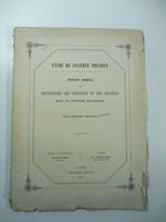 Etude de statistique physique. Principe general pour determiner les pressions et les tensions dans un sisteme elastique