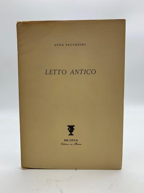 Letto antico - Anna Pacchioni - copertina