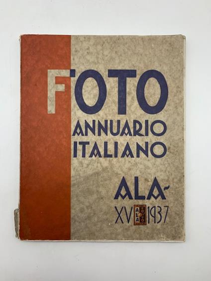 Foto annuario italiano 1937 - Domenico Riccardo Peretti Griva - copertina