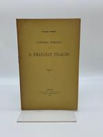 Lettera inedita di D. Emanuele Tesauro