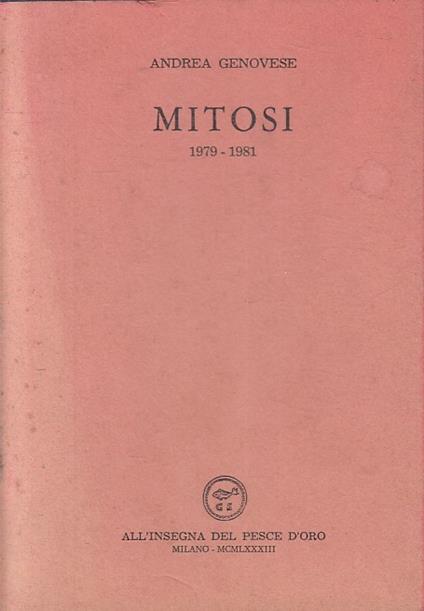 Mitosi 1979-1981 - copertina