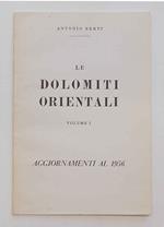 Le Dolomiti Orientali. Volume I. Aggiornamenti al 1956