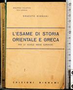 L' esame di storia orientale e greca