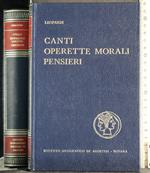 Canti Operette morali pensieri