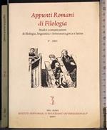 Appunti romani di filologia. V/2003