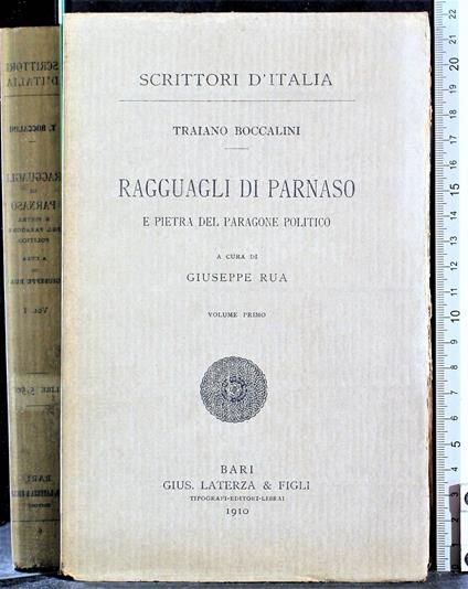 Ragguagli di Parnaso. Vol 1 - Traiano Boccalini - copertina