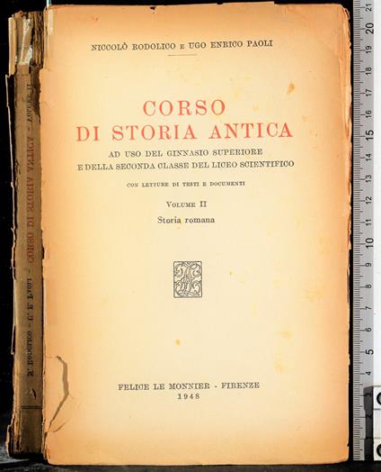 Corso di storia antica - copertina