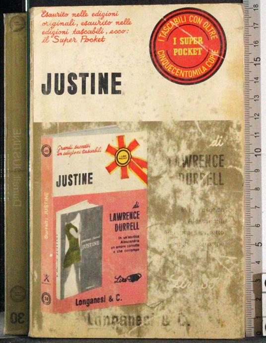 Justine - Lawrence Durrell - copertina