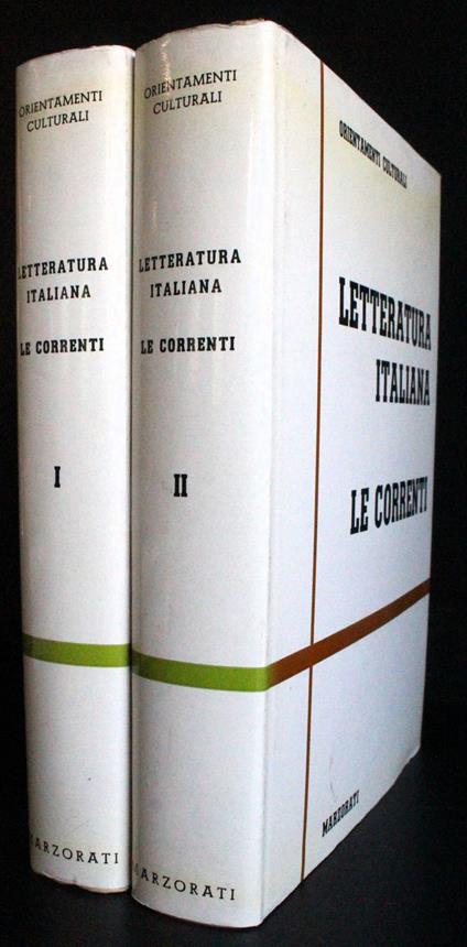 Letteratura Italiana. Le correnti. 2 Vol - copertina