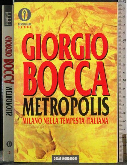 Metropolis - Giorgio Bocca - copertina