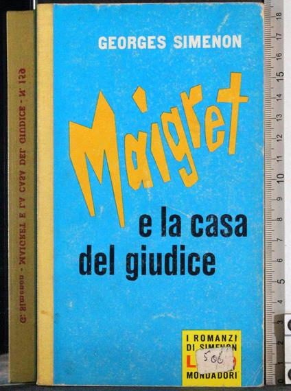 Maigret e la casa del giudice - Georges Simenon - copertina