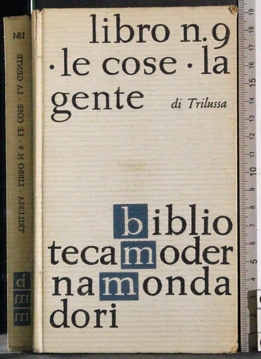 Libro n 9. Le cose. La gente - Trilussa - copertina