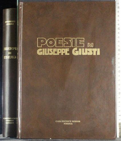 Poesie - Giuseppe Giusti - copertina