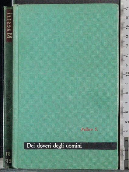 Dei doveri degli uomini - Pellico - copertina