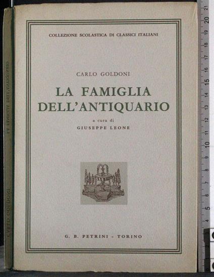 famiglia dell'antiquario - Carlo Goldoni - copertina