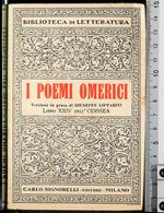 I poemi omerici. Libro XXIV dell'Odissea