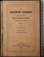 I Giampietro Vieusseux e dell'andamento del