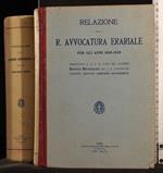 Relazione avvocatura erariale. 1926-1929