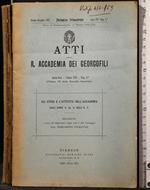 Atti Accademia Georgofili. Vol XXIX Disp 4. Gli studi e.