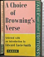 A choice of browning's verse