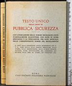 Testo unico delle leggi di pubblica sicurezza