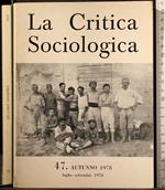 La critica sociologica 47. Autunno 1978