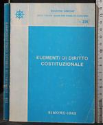 Elementi di Diritto Costituzionale