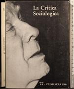 La critica sociologica 77. Primavera 1986