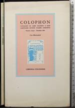 Colophon. Catalogo lirbi esauriti e rari. Dic 1991