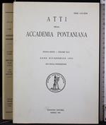 Atti accademia pontaniana. Anno accademico 1993. Vol XLII