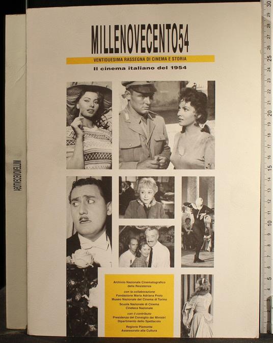 Millenovecento54. Il Cinema Italiano Del 1954 Libro Usato