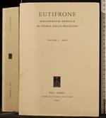 Eutifrone. Bibliografia Annuale di Storia Delle Religioni. Vol V